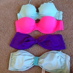 Lot of four tops size small  or 34 a and one B