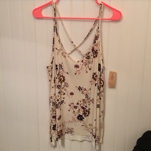 NWT American eagle floral tank top.