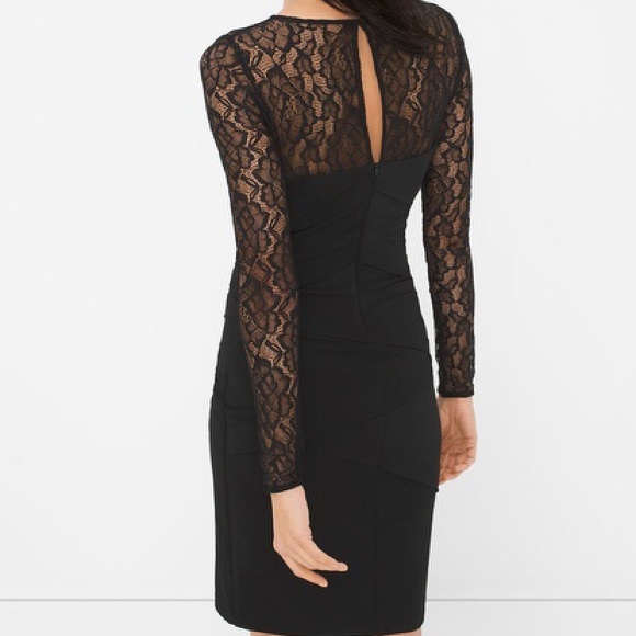 BLACK LACE INSTANTLY SLIMMING DRESS - Picture 3 of 4