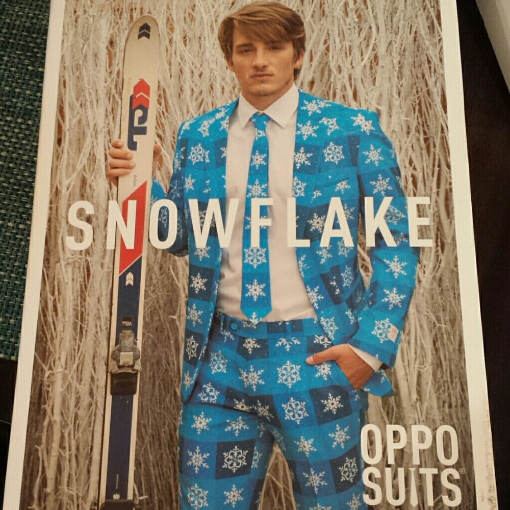 New/never worn snowflake xmas suit