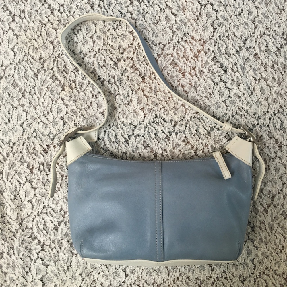 COACH light blue bag