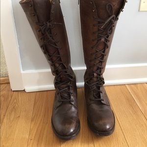 Melissa Tall Lace Frye Boots Size 9