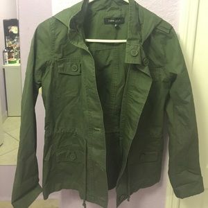 Hooded army jacket