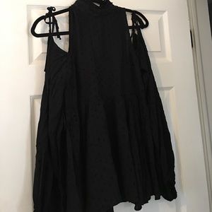 Black apricot lane Peoria cold shoulder blouse