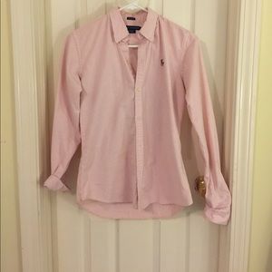 Pink polo button up