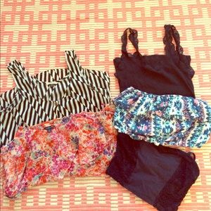 TANK TOP & TUBE TOPS. $4.00 each or $15 for all!