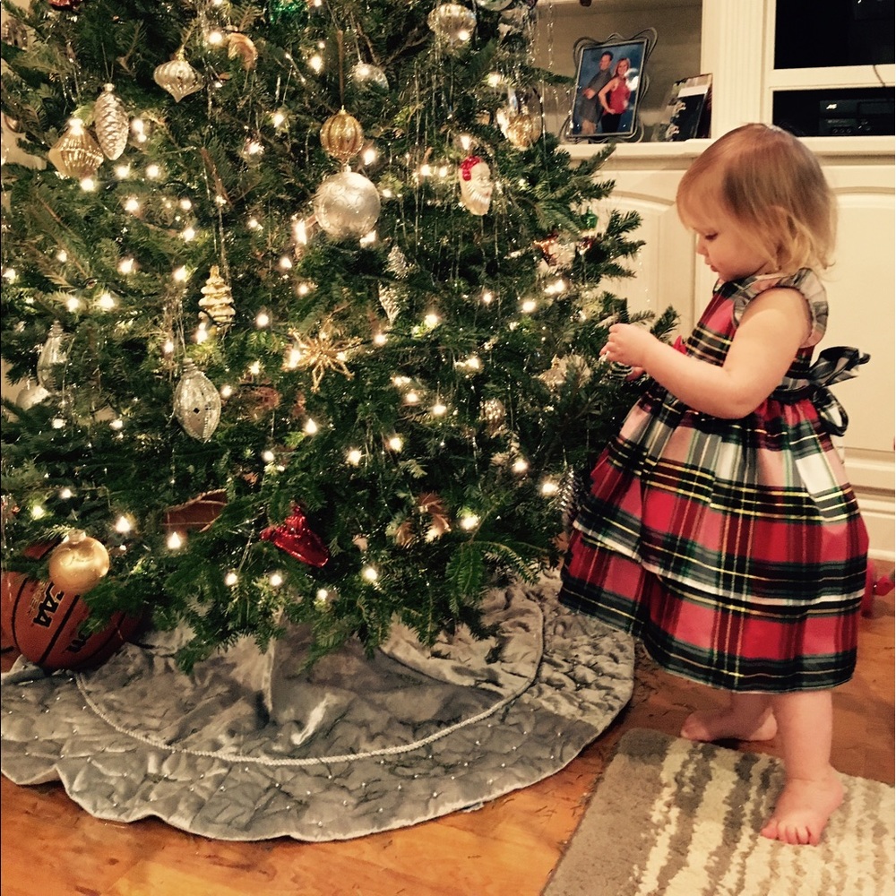 Plaid dress and sweater size 3t