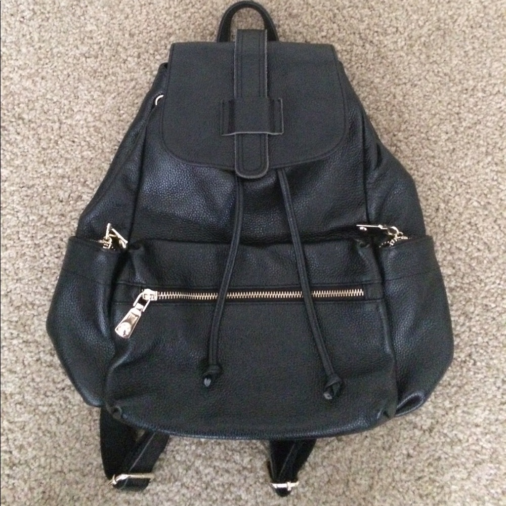 Leather backpack