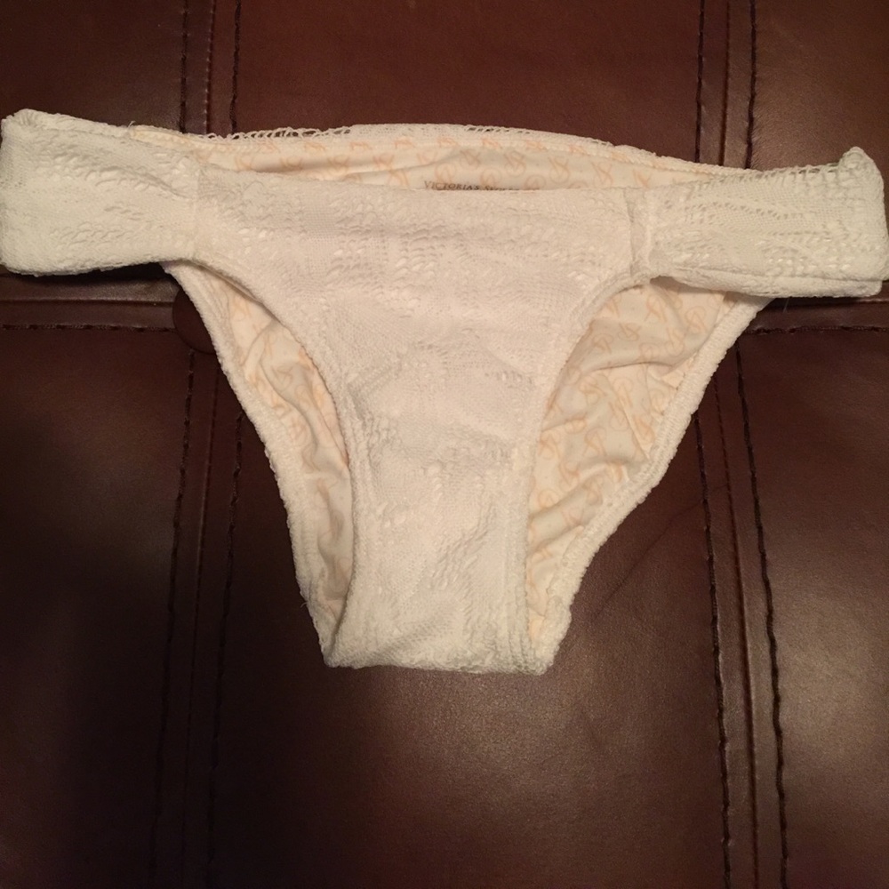 Victoria secret white bikini (bottoms only)