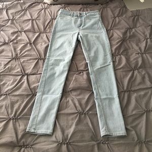 High waist skinny denim jeans
