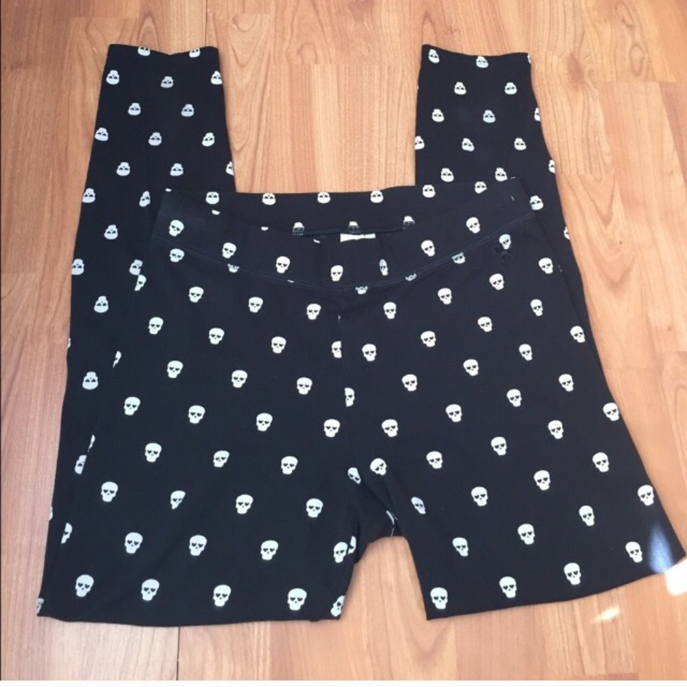PINK skull leggings