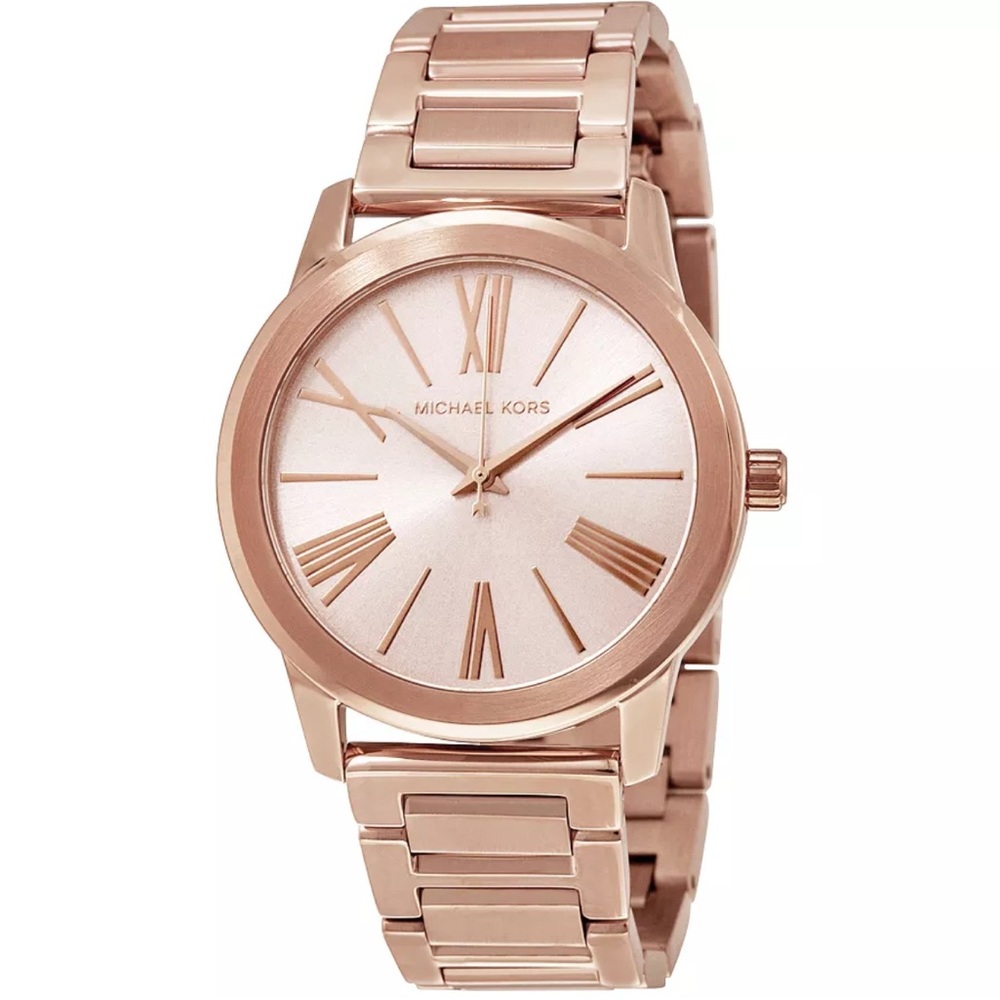 Michael Kors hartman rose gold roman numeral watch - Picture 6 of 8