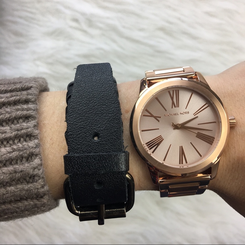 Michael Kors hartman rose gold roman numeral watch - Picture 8 of 8