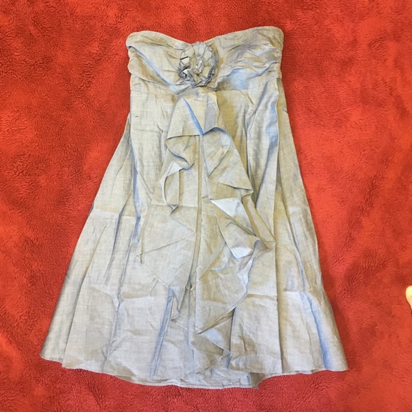 Strapless Blue Jean JCrew Dress - Picture 1 of 1