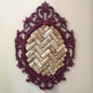 Decorative cork board/corkboard with wine corks