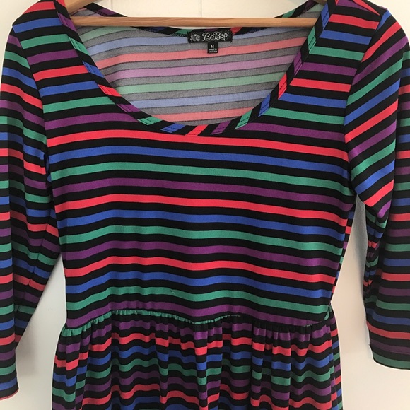 Striped multicolored dress - Picture 2 of 3
