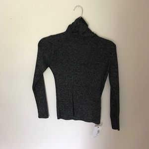 Sparkly Black Turtleneck