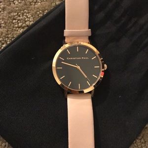 Christian Paul Accessories - Christian Paul blush black and gold watch Christian Paul Accessories - Christian Paul blush black and gold watch