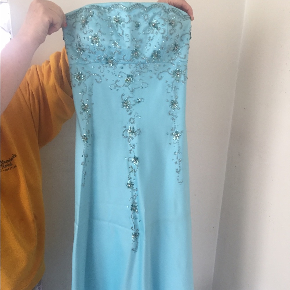 Great Condition, Blue Beaded Dress