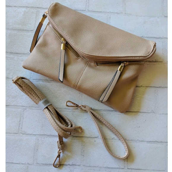 Beige Rebecca Crossbody & Wristlet Handbag - Picture 5 of 5
