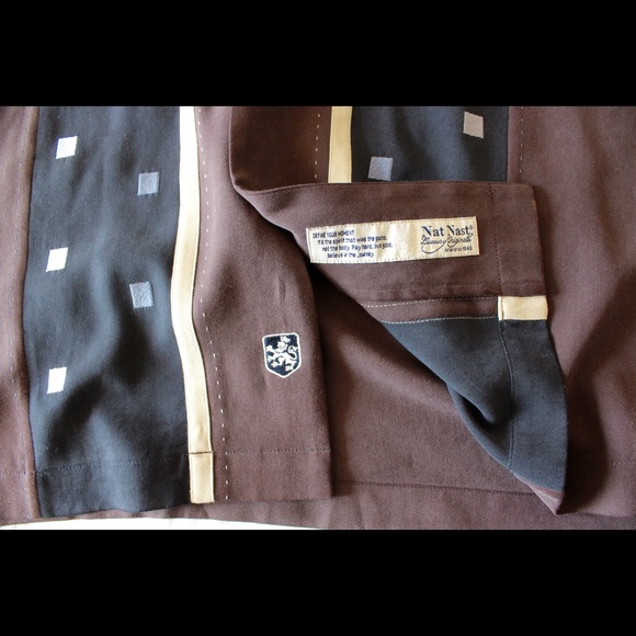 Nat Nast 100% SIlk Luxury Shirt - Picture 5 of 6