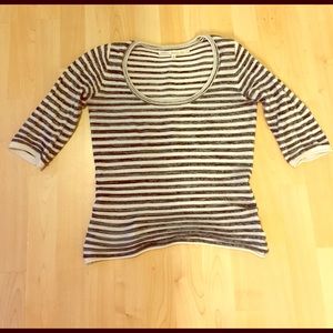 SALE! Rachel Roy 3/4 sleeve stripped shirt