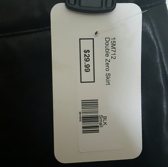 NWT: Black Leather Circle Skirt - Picture 2 of 3