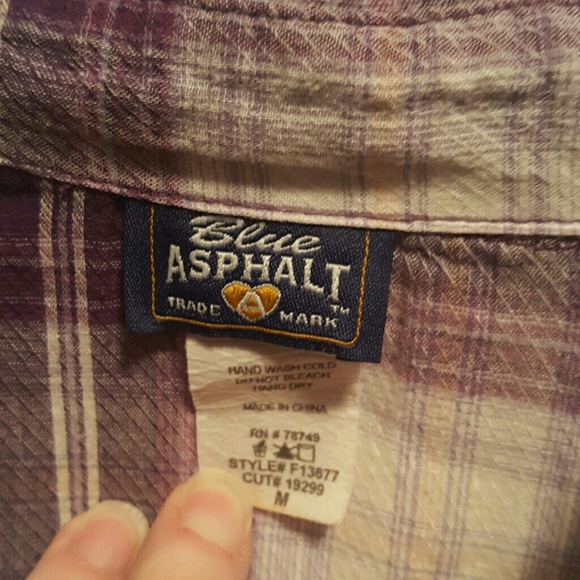 Purple ruffle flannel button down shirt - Picture 2 of 3