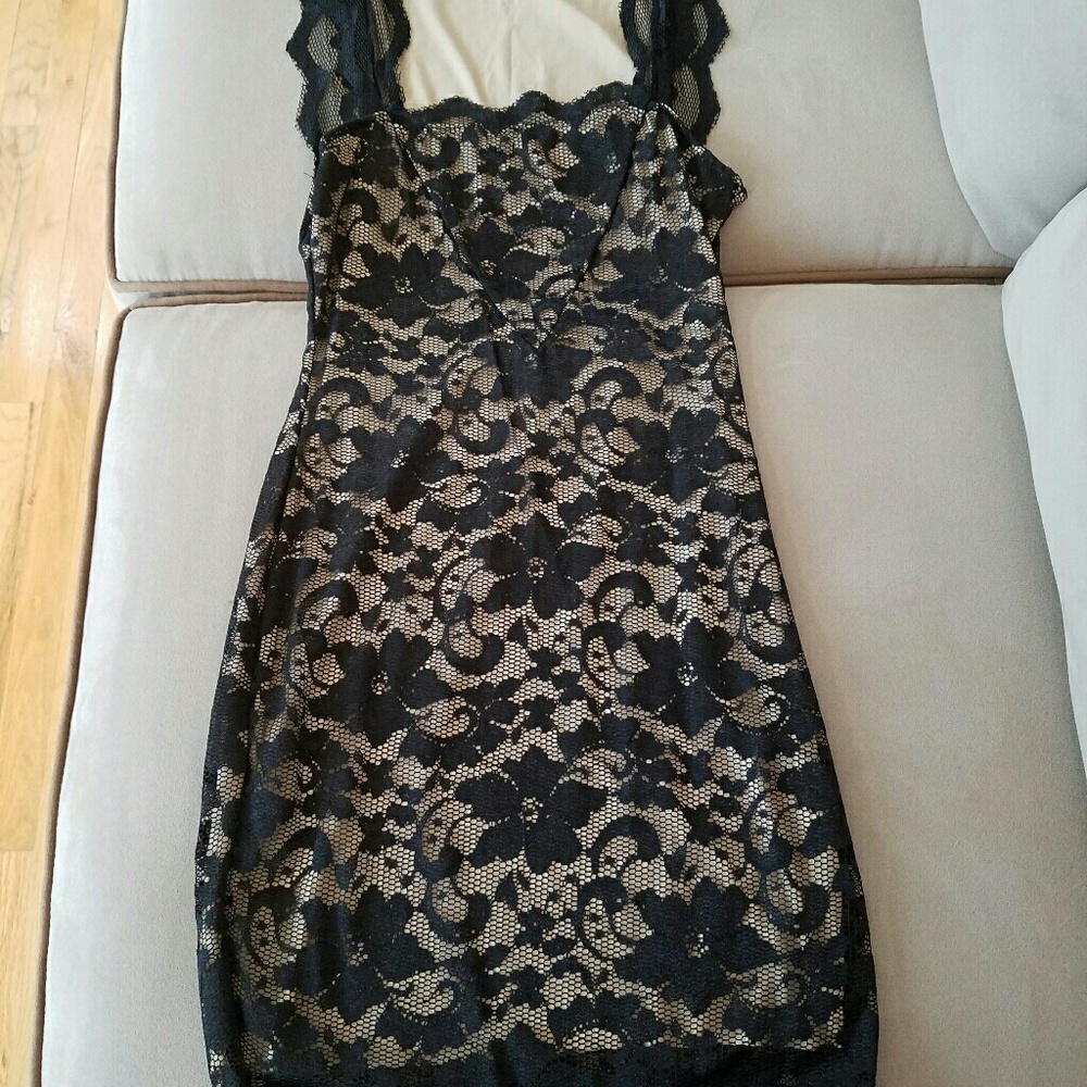 Never worn black lace dress