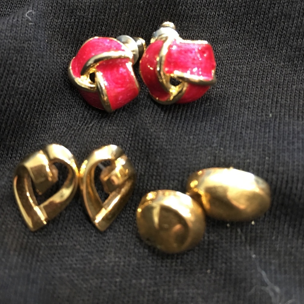 Three pair of nice post earrings