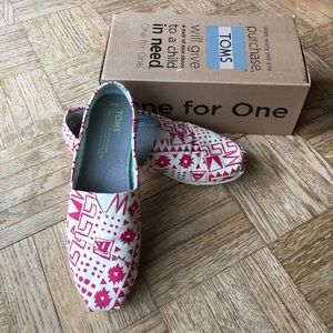 TOMS Pink Aztec from Nordstrom