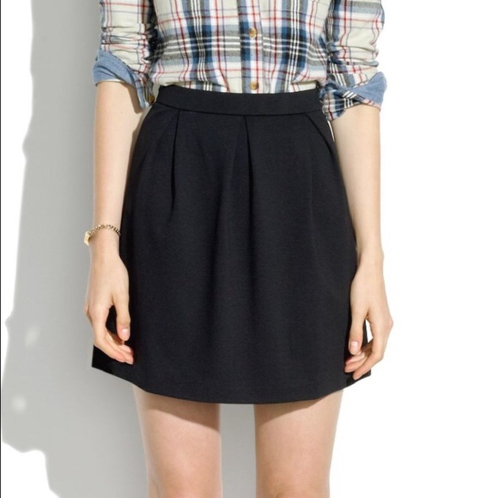 Madewell Black Bistro Skirt