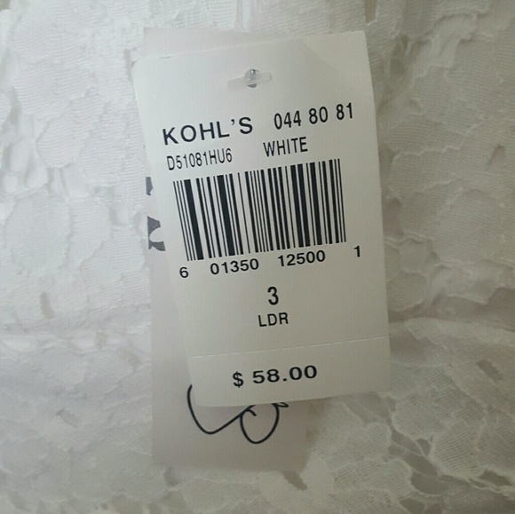 NWT: White Lace Dress (Size 3) - Picture 2 of 2