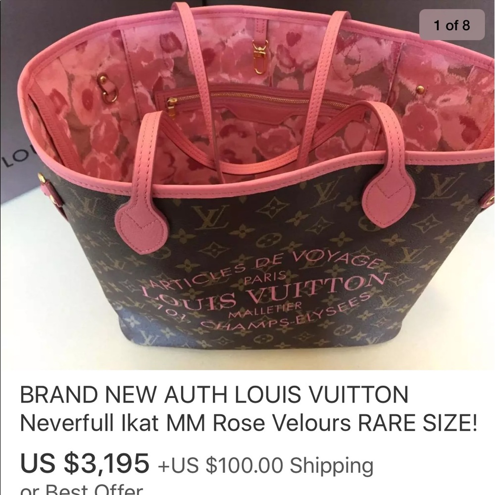 CRAZY PRICE New LV Neverfull ikat