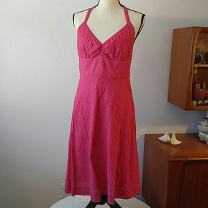 J Crew Pink seersucker dress size 10