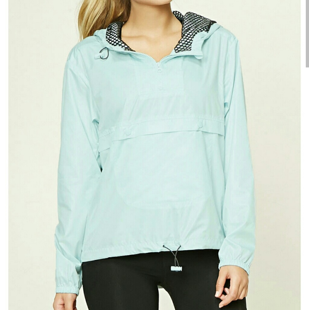 Active Mint Anorak with drawstrings