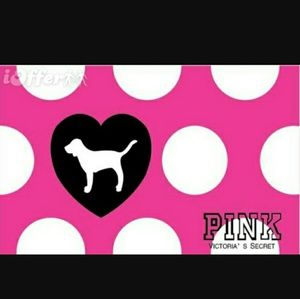 Vs PINK dog flag 60x 35
