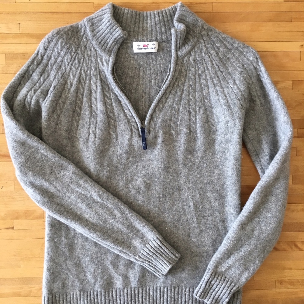Vineyard vines wool quarter zip
