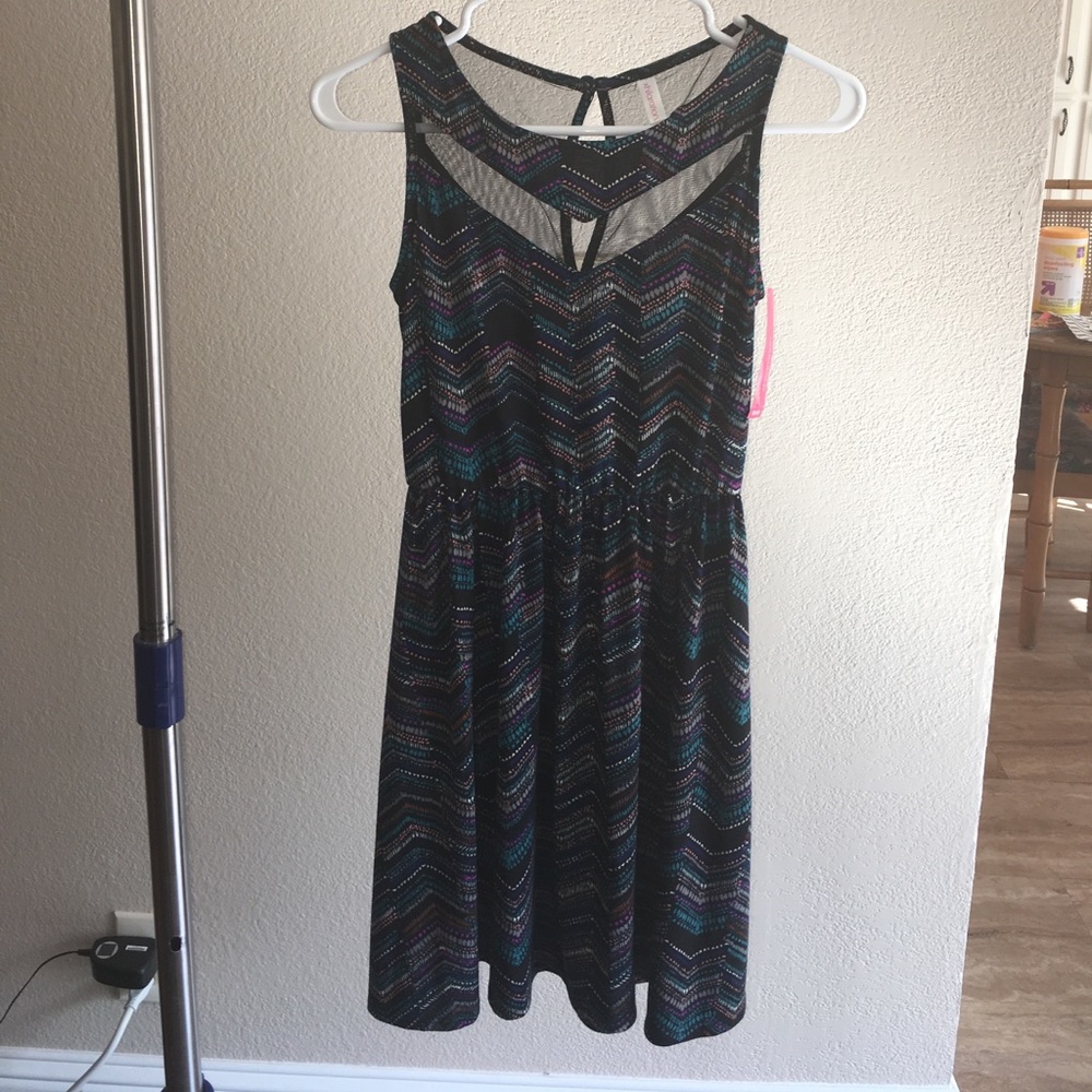 Mesh peek-a-boo dress