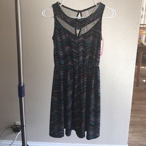 Mesh peek-a-boo dress