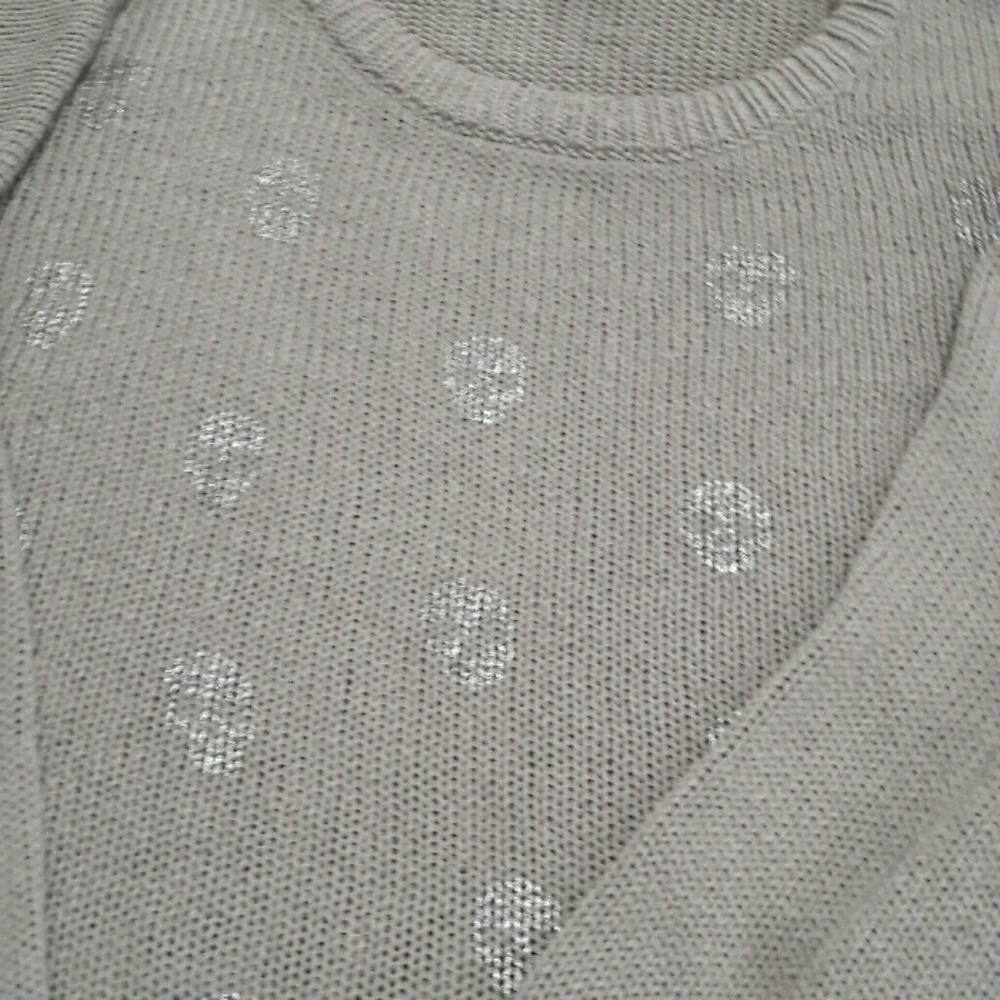 PINK VS silver skull sweater