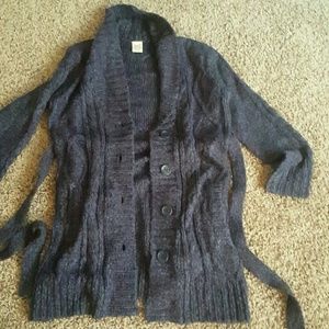 Cardigan sweatshirt