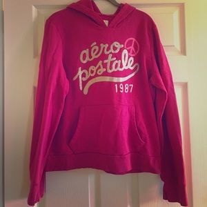 Aeropostale Pink Sparkly Hoodie