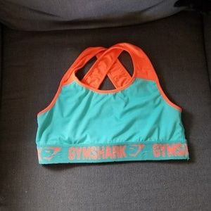 Gymshark Blue Orange Bra size medium