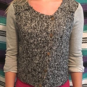 Tweed black and white jacket