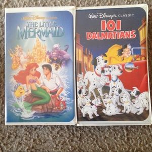 The little mermaid & 101 Dalmatians vhs