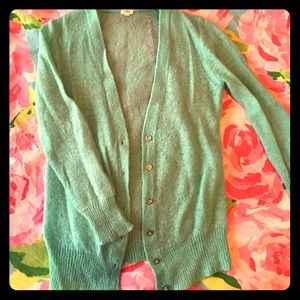 J.Crew Aqua Cardigan