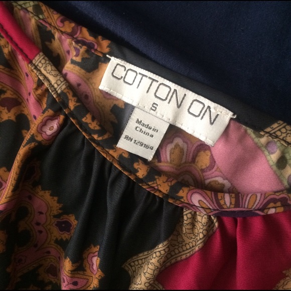 Cotton On High low Cami Dress pink paisley - Picture 2 of 2