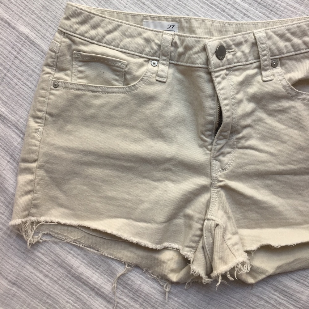 Gap Cream Jean Shorts