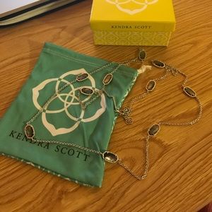 Kellie Long Necklace In Black Pearl